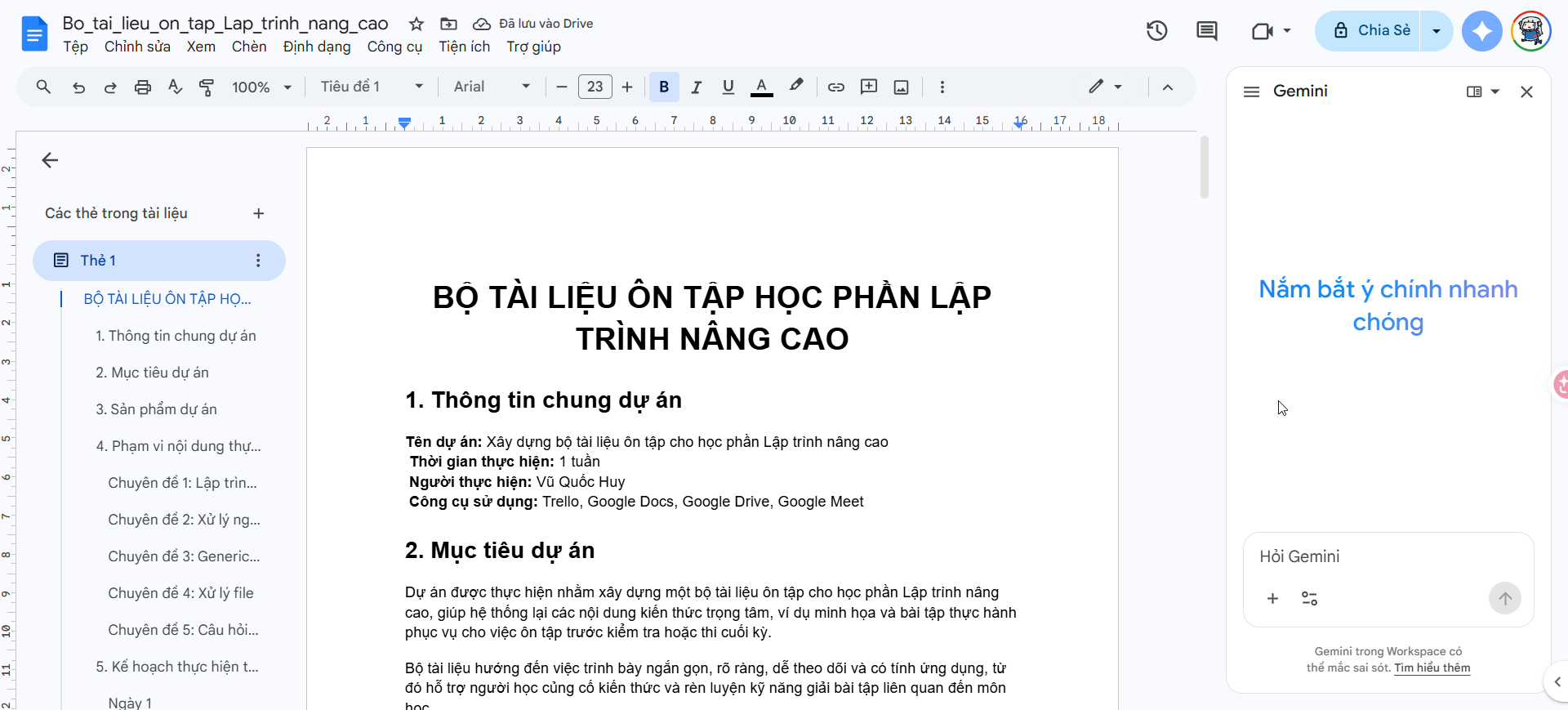 Trello checklist