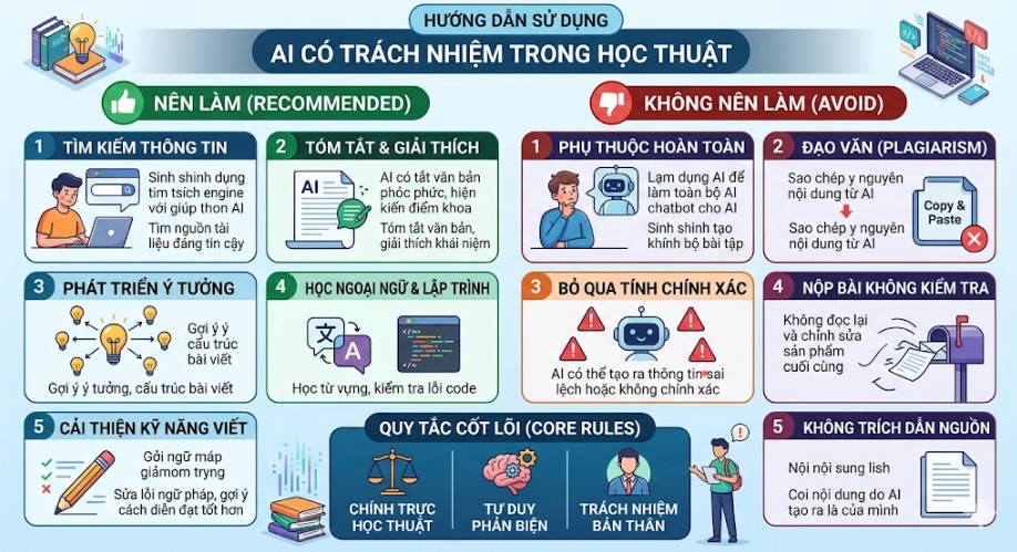 Infographic sử dụng AI có trách nhiệm